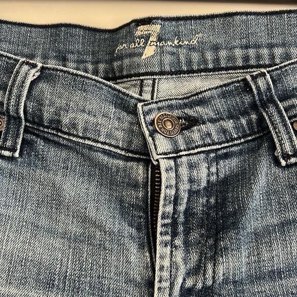 7 for all Mankind Women's Denim Jean Shorts size 28 - Picture 3 of 6